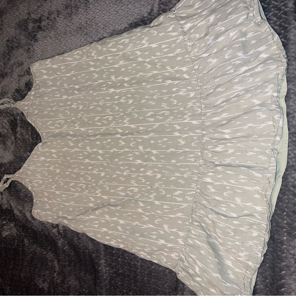 American Eagle Outfitters Sage and White Top
